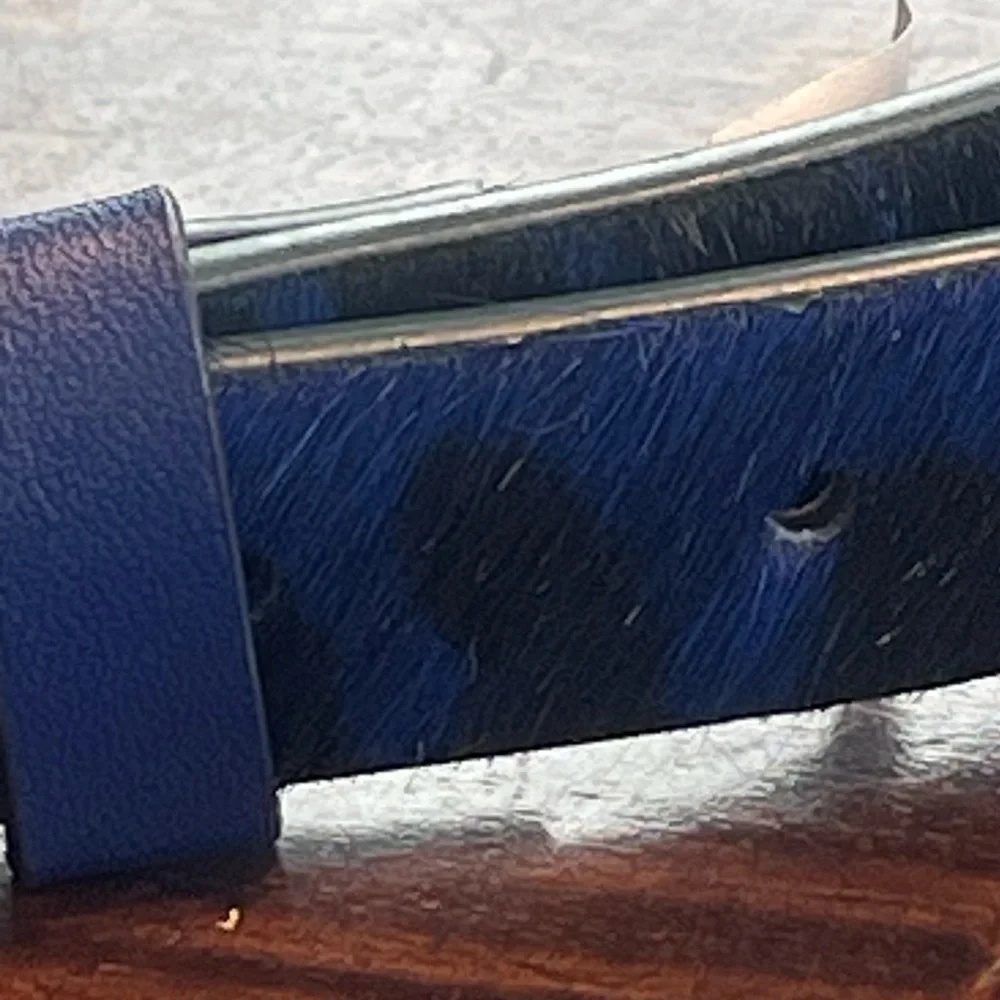 GAP Blue and Black Belt with Gold Buckle